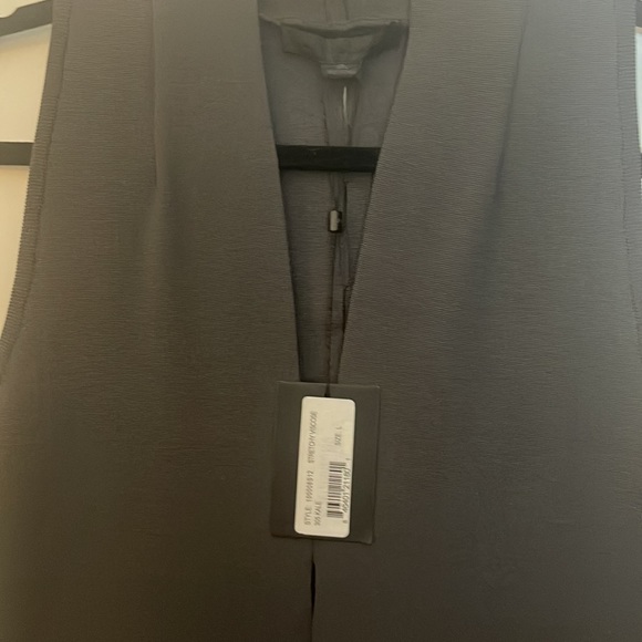 ALEXANDER WANG GRAY BODYCON VISCOSE DRESS WITH SMALL HOLE OPENING FRONT & BACK - Picture 2 of 8